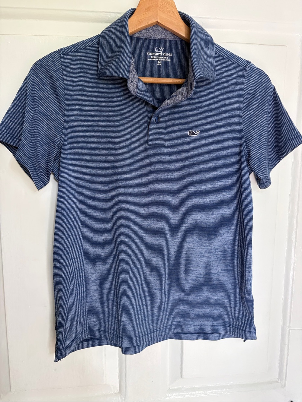 Vineyard Vines Boys' Performance Stripe Polo size M - Like New